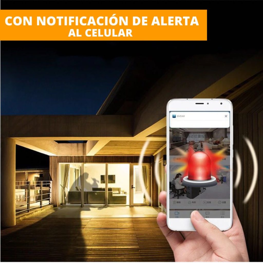 camara solar alarma al celular 