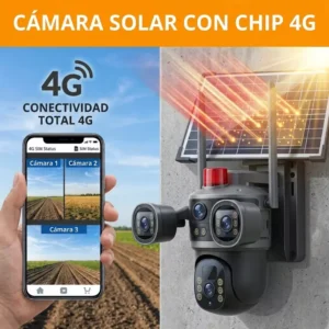 Camara Solar 4g Triple lente